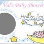 20 BABY SHOWER  SCRATCH OFFS TICKETS Moon Stars Personalized Party FAVOR GAME Custom BABIES