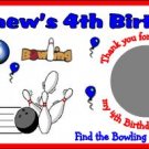 20 BOWLING BIRTHDAY SCRATCH OFFS TICKETS Personalized Party FAVOR GAME Custom