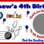 20 BOWLING BIRTHDAY SCRATCH OFFS TICKETS Personalized Party FAVOR GAME Custom