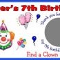 20 CIRCUS CARNIVAL CLOWNS BIG TOP BIRTHDAY SCRATCH OFFS TICKETS Personalized Party FAVOR GAME Custom