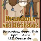 12 COWBOY WESTERN HORSES RODEO  TICKET STYLE Invitations Personalized Birthday Party Custom
