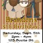 12 COWBOY WESTERN HORSES RODEO  TICKET STYLE Invitations Personalized Birthday Party Custom