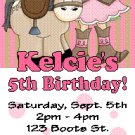 12 COWGIRL WESTERN HORSES RODEO  TICKET STYLE Invitations Personalized Birthday Party Custom