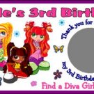 20 DRESS-UP DIVA  MAKEUP SPA BIRTHDAY SCRATCH OFFS TICKETS Personalized Party FAVOR GAME Custom