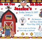 12 FARM BARN ANIMALS Invitations Personalized Party Custom Birthday PETTING ZOO