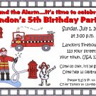 12 FIRETRUCK FIREMAN FIREMEN Invitations Personalized Party Custom Birthday