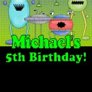 12 ALIEN OUTERSPACE TICKET STYLE Invitations Personalized Birthday Party Custom
