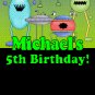 12 ALIEN OUTERSPACE TICKET STYLE Invitations Personalized Birthday Party Custom