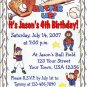 12 BASEBALL SPORTS Invitations Personalized Birthday Party Custom