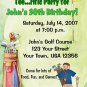 12 GOLF GOLFER BACHELOR Invitations Personalized Party Custom Birthday