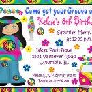 12 GROOVY SIXTIES TYE DYE TIE Invitations Personalized Party Custom Birthday