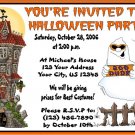 12 HALLOWEEN Invitations Personalized Party Custom Birthday
