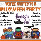 12 HALLOWEEN Invitations Personalized Party Custom Birthday