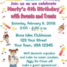 12 ICE CREAM SWEETS AND TREATS CUP CAKE Invitations Personalized Party Custom Birthday