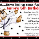 12 KARATE TAEKWONDO Invitations Personalized Party Custom Birthday