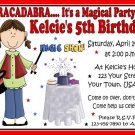 12 MAGIC MAGICIAN GIRL Invitations Personalized Party Custom Birthday