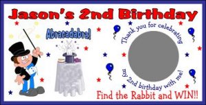 20 MAGIC BIRTHDAY SCRATCH OFFS TICKETS Personalized Party FAVOR GAME Custom
