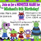 12 MONSTERS Invitations Personalized Party Custom Birthday