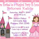 12 PRINCESS CASTLE Invitations Personalized Party Custom Birthday