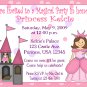 12 PRINCESS CASTLE Invitations Personalized Party Custom Birthday