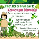 12 GIRL REPTILES REPTILE Invitations Personalized Party Custom Birthday