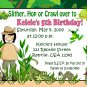 12 GIRL REPTILES REPTILE Invitations Personalized Party Custom Birthday