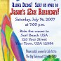 12 SURFING SURFER BEACH SURF BOARD Invitations Personalized Party Custom Birthday