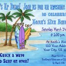 12 SURFING SURFER BEACH SURF BOARD Invitations Personalized Party Custom Birthday