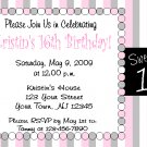 12 SWEET SIXTEEN FIRST 1ST, 2ND 3RD Invitations Personalized Party Custom Birthday