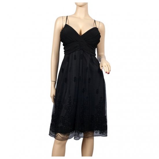 Black Layered Plus size Cruise Cocktail Dress 3X
