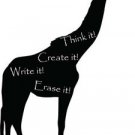 Chalkboard Giraffe - Vinyl Wall Decal