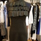 GOld Shimmer FLutter Bib Dress