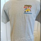 LAFD Running FireFighter Gray T-Shirt Size Large