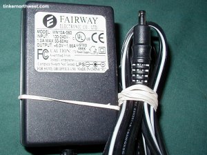 WN10A-060 AC Power Adapter 6VDC 1.66A