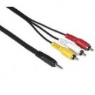 3.5mm to 3 RCA AV Camcorder Video Cable Sony