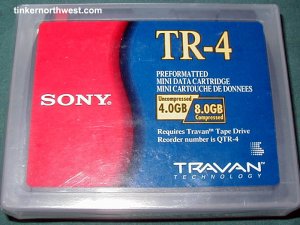 SONY TR-4 TRAVAN 4GB-8GB TAPE