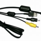 Digital Camera USB and AV Cable for Sony