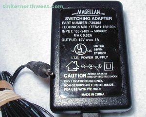 Magellan RoadMate AC Power Adapter 730362 TESA1-120100d