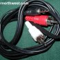 3.5MM MINI PLUG to 2 RCA AUDIO CABLE 3FT Y Adapter DUAL