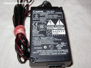 Canon CA-560 Optura PI G1 G2 G3 ZR AC Adapter Power