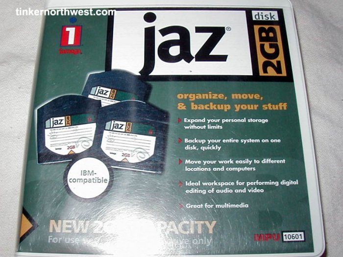 Iomega Jaz 2GB disk 2 GB Mac or PC format