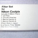 Nikon 4 Lens FILTER SET for Coolpix 950 w/ Pouch