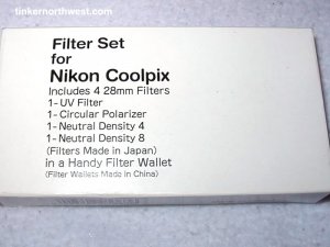 Nikon 4 Lens FILTER SET for Coolpix 950 w/ Pouch
