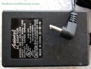 AD-1260 Actiontec AC Power Adapter 12VDC, 600mA