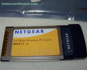 Netgear VG511 PCMCIA 54Mbps Network Wireless Card