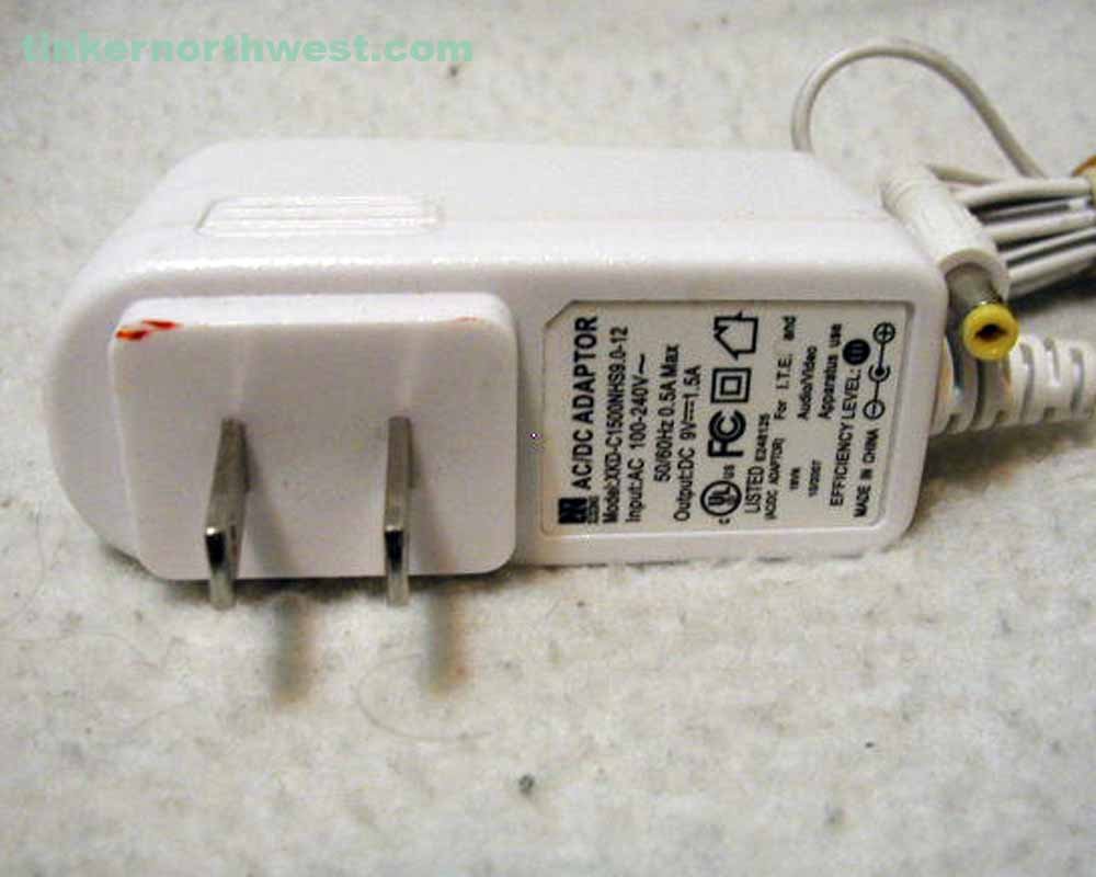 XKD-C1500NHS9.0-12 AC Power Adapter 9VDC 1.5A Supply