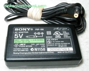 Sony PSP-100 AC Power Adapter Charger 5VDC 2A