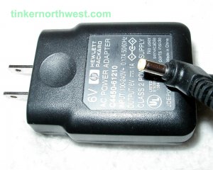HP C4450-61210 AC Power Adapter 6VDC 1A CD-Writer Plus
