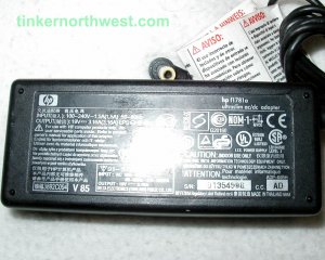 HP Slim AC Power Adapter F1781A, 19VDC 3.16A Omnybook Supply