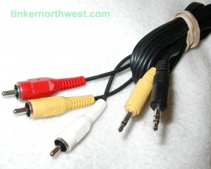 A/V Mini Jack to RCA Cable